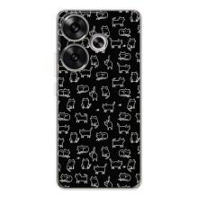 Чохол на тематику: Коти для Xiaomi POCO F7 – Котики на чорному