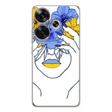 Чехол на Xiaomi POCO F7 Украинский дизайн (Украинка на всю голову)
