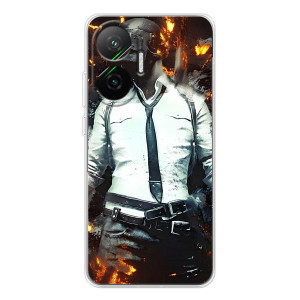 Силиконовый чехол с картинкой "Герой Pubg" на Xiaomi POCO F7 – Man Пубг