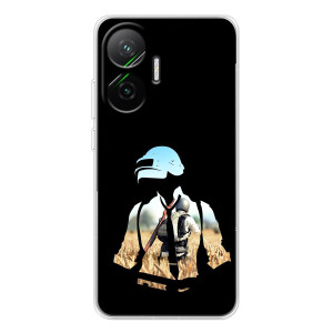Силиконовый чехол с картинкой "Герой Pubg" на Xiaomi POCO F7 – Пубг мен