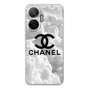 Чохол з Брендами одягу на Поко Ф7 – CHANEL