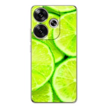 Чохол з зображенням смачної їжі для Xiaomi POCO F7 (Лайм)