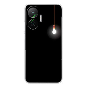 Чохол з картинками на чорному фоні для Xiaomi POCO F7 – Лампочка