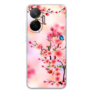 Чехол с принтом САКУРЫ на Xiaomi POCO F7 – Бабочки на сакуре