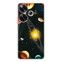 Чохол (ТПУ) з планетами на Xiaomi POCO F7 (Вид з космосу)