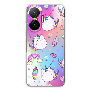 Чехол Unicorn на Xiaomi POCO F7 – Радуга и Единорог