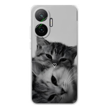 Чехол с рисунком кот на Xiaomi POCO F7 (Пара котов)