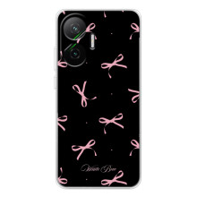 Чохол з бантиками на Поко Ф7 (Банти на чорному)