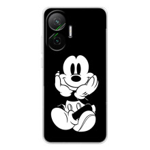 Эксклюзивный чехол для Xiaomi POCO F7 (AlphaPrint - Мультяшные) (Микки на черном)