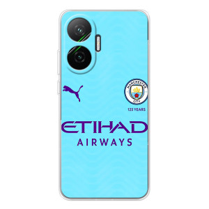 Силиконовые Чехлы принт Футбол на Xiaomi POCO F7 – Man City