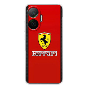 Силіконовий бампер з картинкою машини на Xiaomi POCO F7 – Ferrari Logo