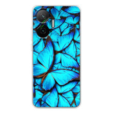 Силиконовый бампер с картинкой животных для Xiaomi POCO F7 (Крылья бабочек)