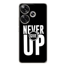 Силіконовый Чохол на Xiaomi POCO F7 з картинкою НАЙК – Never Give UP