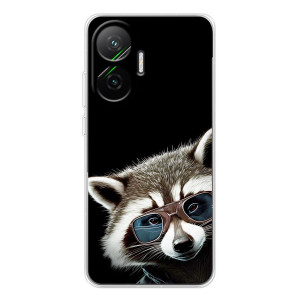 Силіконовий Чохол з Энотами  на Xiaomi POCO F7 – Стильний Єнот