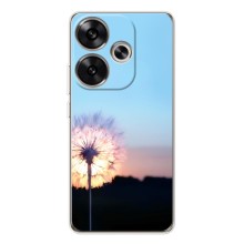 Силіконовий Чохол з кульбабками на Xiaomi POCO F7 (Захід з кульбабкою)