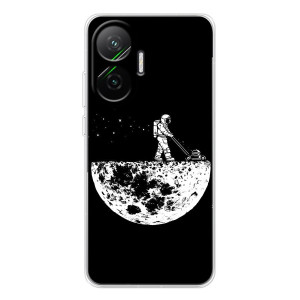 Силиконовый Чехол с принтом "Космонавты" на Xiaomi POCO F7 – Космонавт