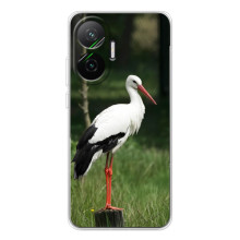 Силіконовий бампер з птичкою на Xiaomi POCO F7 – Лелека