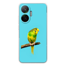 Силіконовий бампер з птичкою на Xiaomi POCO F7 – Попугайчик