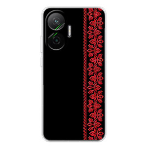 Силиконовый Чехол на Xiaomi POCO F7 – Красная Вышиванка