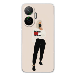 Силиконовый Чехол на Xiaomi POCO F7 с картинкой Стильных Девушек (Стильная)