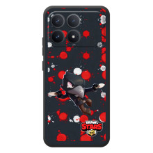 Бампер (ТПУ) с принтом Brawl Stars на XiaoMi Poco F8 Pro (Черный Ворон)