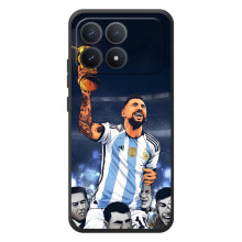 Чохли для Xiaomi Poco F8 Pro (Leo чемпіон) (AlphaPrint) (Мессі з кубком)