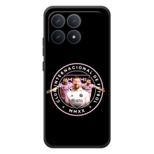 Чохли для Шіаомі Поко Ф8 Про - Лео Мессі Маямі (Мессі в лого)