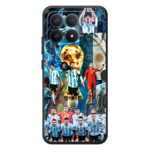 Чехлы Месси для Xiaomi Poco F8 Pro (AlphaPrint) – Аргентина Месси