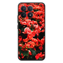 Чохли з квітами для Xiaomi Poco F8 Pro (VPrint) (Квіти червоні)