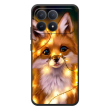 Чохли з картинкою Лисичка для Xiaomi Poco F8 Pro (VPrint) (Лисичка в гірляндах)