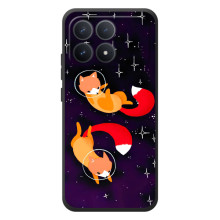 Чохли з картинкою Лисичка для Xiaomi Poco F8 Pro (VPrint) (Лисички космонавти)