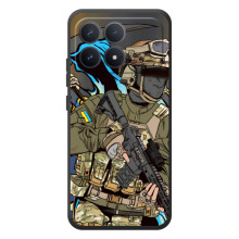 Чехлы с картинкой ЗСУ для Xiaomi Poco F8 Pro (AlphaPrint) (Воїн ЗСУ)