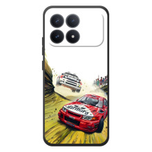 Чохли з Машинами на Шіаомі Поко Ф8 Про (VPrint) (Гоночні Тачки)