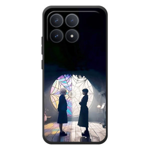 Чехлы с принтом Уэнсдей на Xiaomi Poco F8 Pro – Уэнсдей и Энди