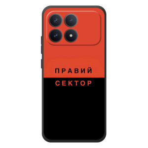 Чехлы УПА (Красно-Чёрный) на Xiaomi Poco F8 Pro – Правый Серктор