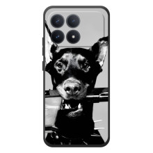 Чехол ДОБЕРМАН для Xiaomi Poco F8 Pro (Опасный доберман)