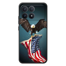 Чохол Прапор USA для Xiaomi Poco F8 Pro (Орел і прапор)