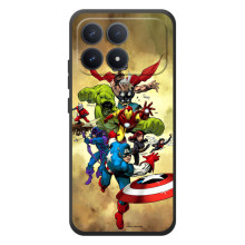 Чохол МАРВЕЛ для Шіаомі Поко Ф8 Про (AlphaPrint) (Герої Марвел)