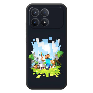 Чохол Майнкрафт на Xiaomi Poco F8 Pro (AlphaPrint) Minecraft