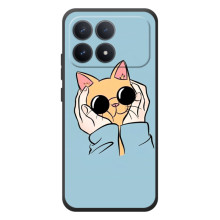 Чехол на 级别 профессиональным набор щителямиमोксибой норм  F8 Pro с Котами (VPrint) (Котик в очках)