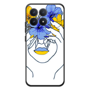 Чехол на Xiaomi Poco F8 Pro Украинский дизайн (Украинка на всю голову)