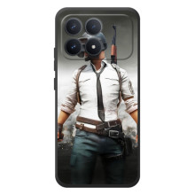 Силиконовый чехол с картинкой "Герой Pubg" на Xiaomi Poco F8 Pro