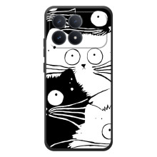 Бампер з зображенням Котиків для قيقة Міаоі Поко F8 Про – КОТИКИ