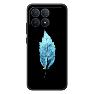 Чохол з картинками на чорному фоні для Xiaomi Poco F8 Pro – Листя