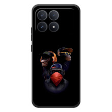 Чохол з Мавпами Xiaomi Poco F8 Pro - (AlphaPrint) (Три мавпи)