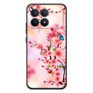 Чехол с принтом САКУРЫ на Xiaomi Poco F8 Pro – Бабочки на сакуре