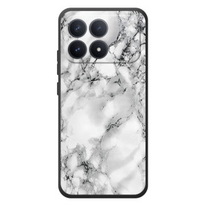 Чехол с текстурой Мрамора на XiaoMi Poco F8 Pro – Белый мрамор