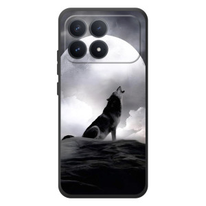 Чехол с Волком на Xiaomi Poco F8 Pro – Волк и луна