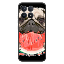 Чехол (ТПУ) Милые собачки для Xiaomi Poco F8 Pro (Смешной Мопс)