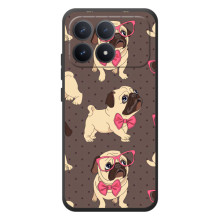 Чехол (ТПУ) Милые собачки для Xiaomi Poco F8 Pro (Собачки Мопсики)